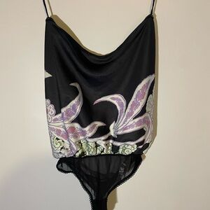 Free people silk bodysuit